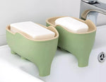 porte savon éléphant forme animaux lisses texturés picots couleurs variées décoration salle bain