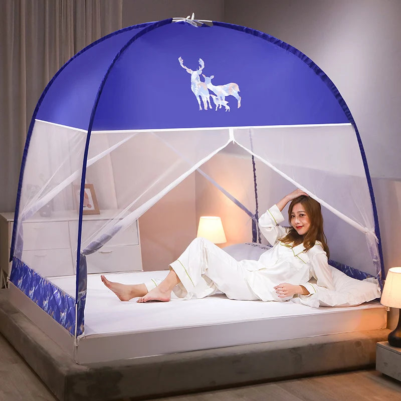 filet protection moustiques double porte pliable anti chute moderne transparent clips bleu blanc