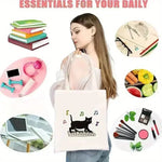 sac main toile blanche cerises rubans have good day moderne casual doux imprimé seul