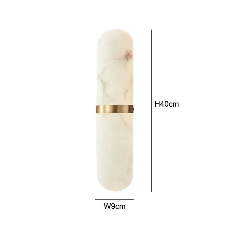 Lampe murale moderne imitation marbre blanc doré cuisine salle manger led 12w 220v