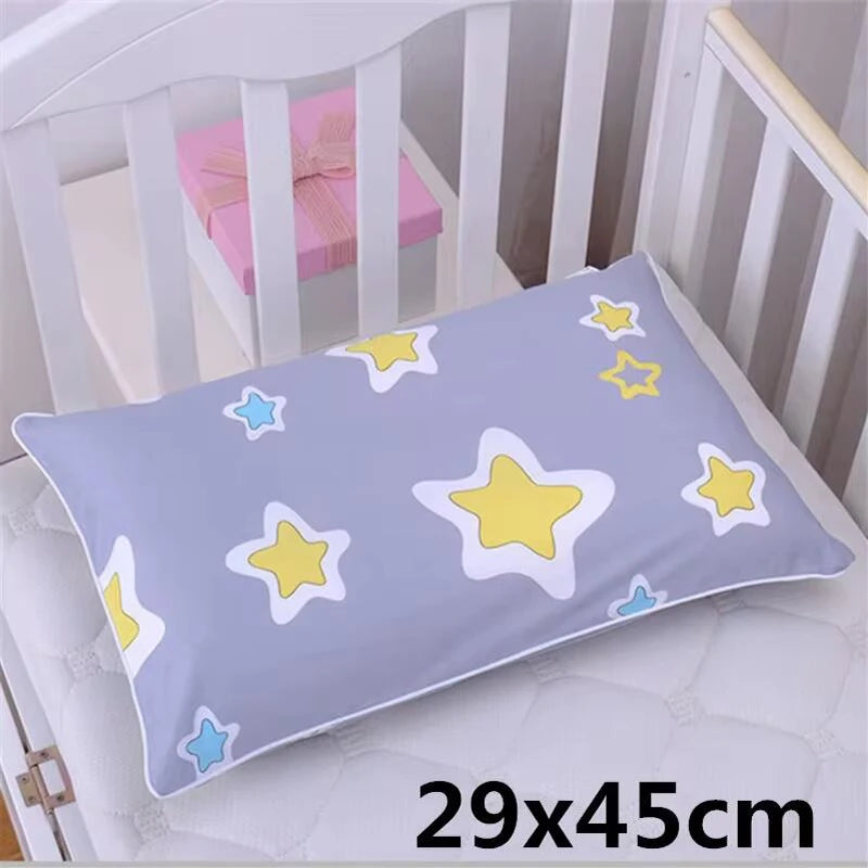 taies d'oreiller bébés dessin animé étoiles dinosaures voitures ours quatre saisons coton polyester