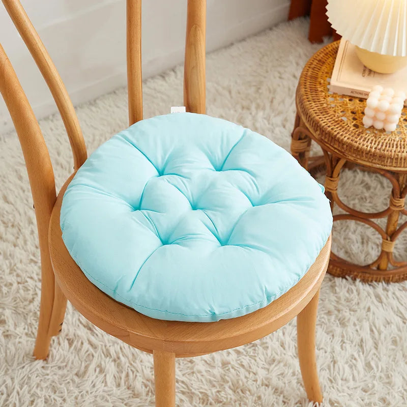 coussin rond antidérapant coton polyester couleur gris moderne øllets 30cm violet bleu marron jaune