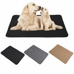 tapis absorbant lavable coton géométrique noir gris moderne petit animal compagnie urinoir