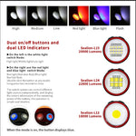 lampe torche sous marine noire led rechargeable étanche ball mount modernisée pointeur laser UV