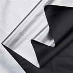 tissu polyester opaque gris métallisé noir brillant moderne 170cm large élégant respirant bricolage