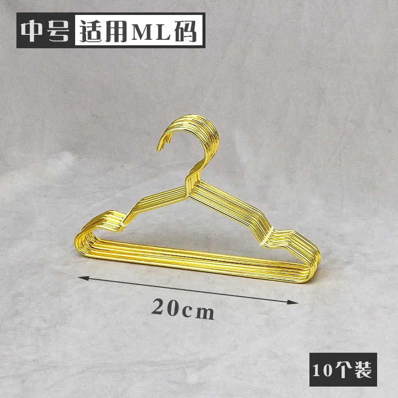 cintres métal dorés anti dérapants modernes 17cm 19cm 32cm 42cm 45cm 10pcs