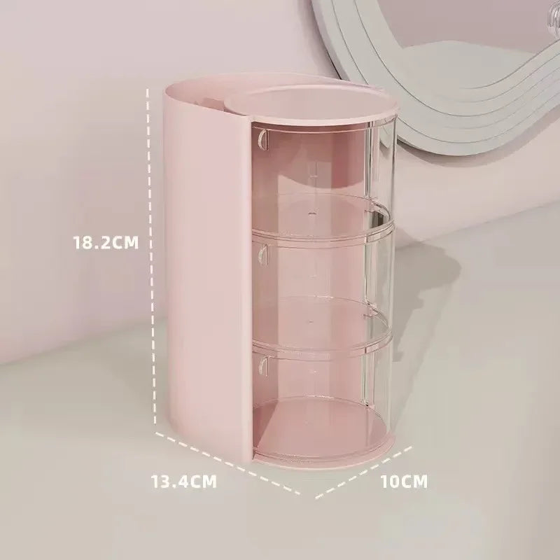 boîte rangement transparente moderne réutilisable bijoux accessoires cheveux élastiques brosse makeup