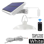 lampe solaire ip65 led étanche télécommande double tête noir moderne clips