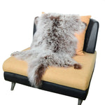 coussin fourrure gris vert rouge violet marron naturel hiver maison laine solide dry frost