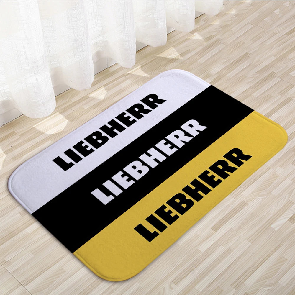 tapis moderne antidérapant polyester mousse pe couloir porte sol rayures florales blanc noir jaune