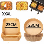 tapis cuisson papier kraft marron plissé adhésif friteuse air cuisine