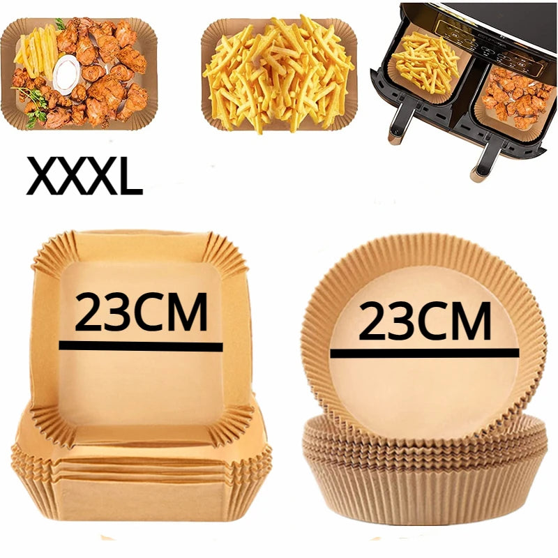 tapis cuisson papier kraft marron plissé adhésif friteuse air cuisine