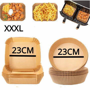 tapis cuisson papier kraft marron plissé adhésif friteuse air cuisine