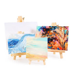 toile d'art classique blanc cadre bois élégants métalliques toile vierge acrylique aquarelle huile floral
