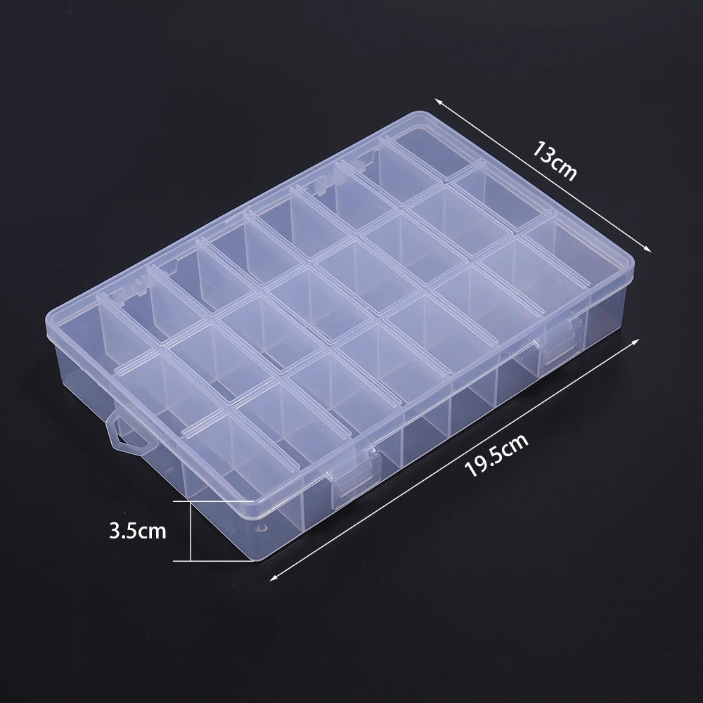 boîtes rangement bijoux transparentes modernes compartimentées clips portables voyage commercial
