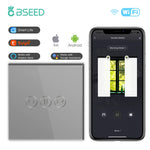 interrupteur wifi rideaux connecté app smart life tuya alexa google moderne minimaliste bluetooth