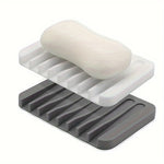 porte savon silicone blanc noir gris moderne drainage rayures texturé opalescent minimaliste