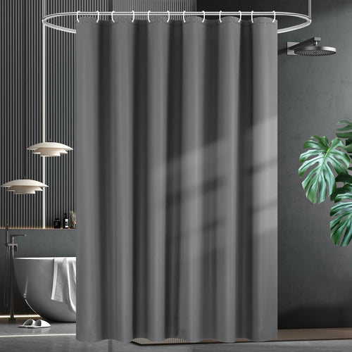 rideau douche moderne minimaliste aimants lestés motif géométrique carrés noirs blancs motifs floraux transparent