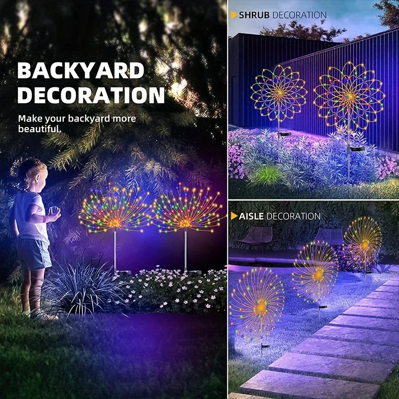 décoration solaire étoile dorée moderne 95cm 24cm 35cm 150led 200led 90led 300led 420led
