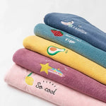 serviette cheveux microfibre absorbante rapide animaux mignons brodés couleurs variées douces pratique