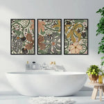 affiches murales modernes abstraites florales set deco chambre salon vertical