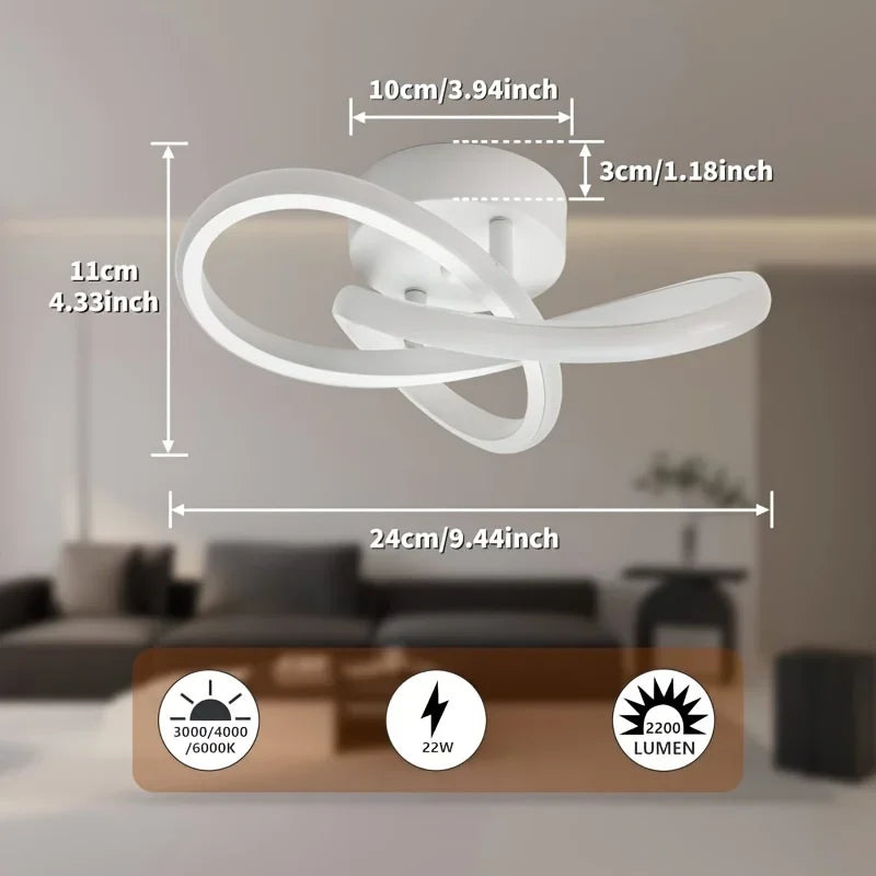 lumière moderne minimaliste spirale abstraite bois texturé opaque blanc noir
