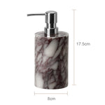ensemble salle bain marbre calacatta viola violet distributeur savon pot pinceaux plateau moderne élégant