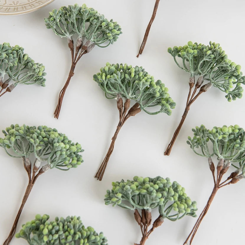 bouquets artificiels fleurs vert rose gris blanc marron extérieur intérieur clips accrochés naturels