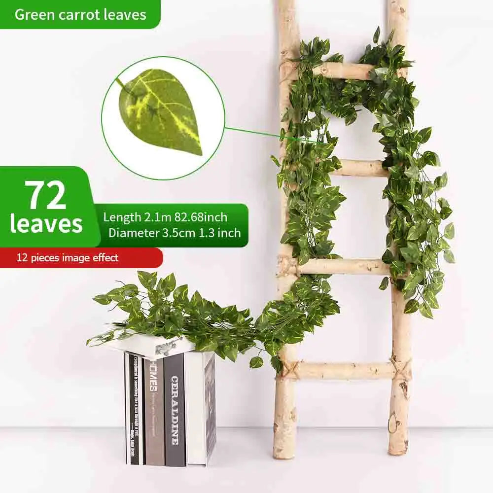 guirlande artificielle feuilles lierre vert décoration jardin intérieur fête mariage extérieur plante vigne