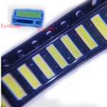 diodes led blanc froid noir jaune clair 7.0*2.0mm électronique cathode anode 500pcs lot