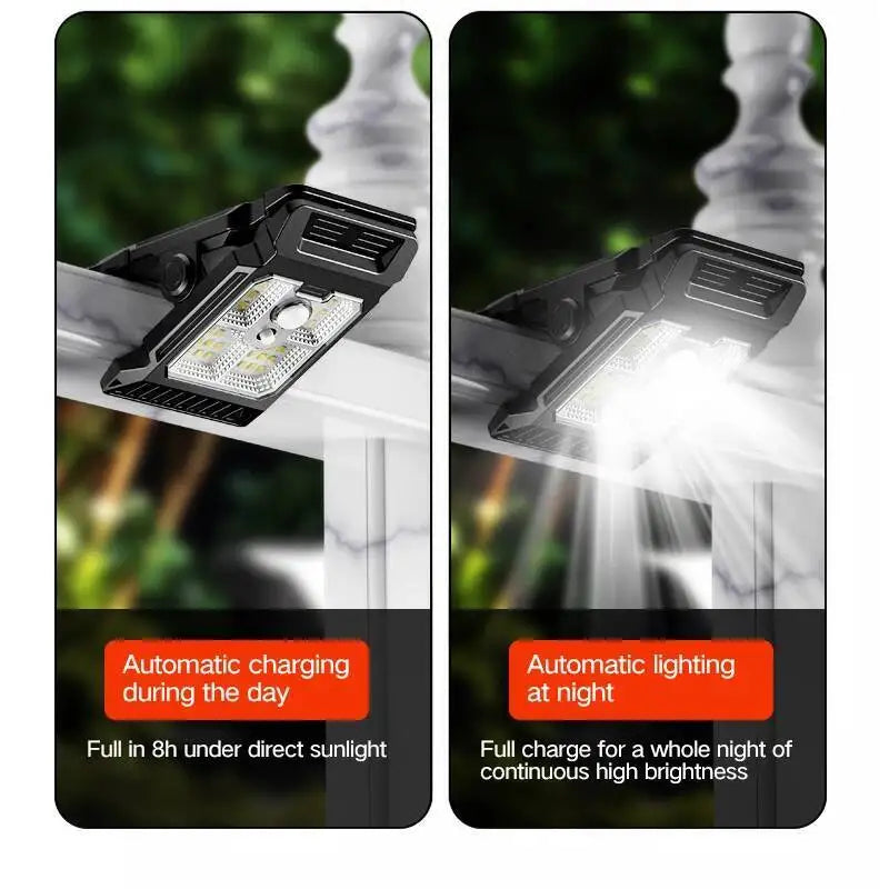 lampe poche led solaire clip noir moderne autoéclairante campingextérieur