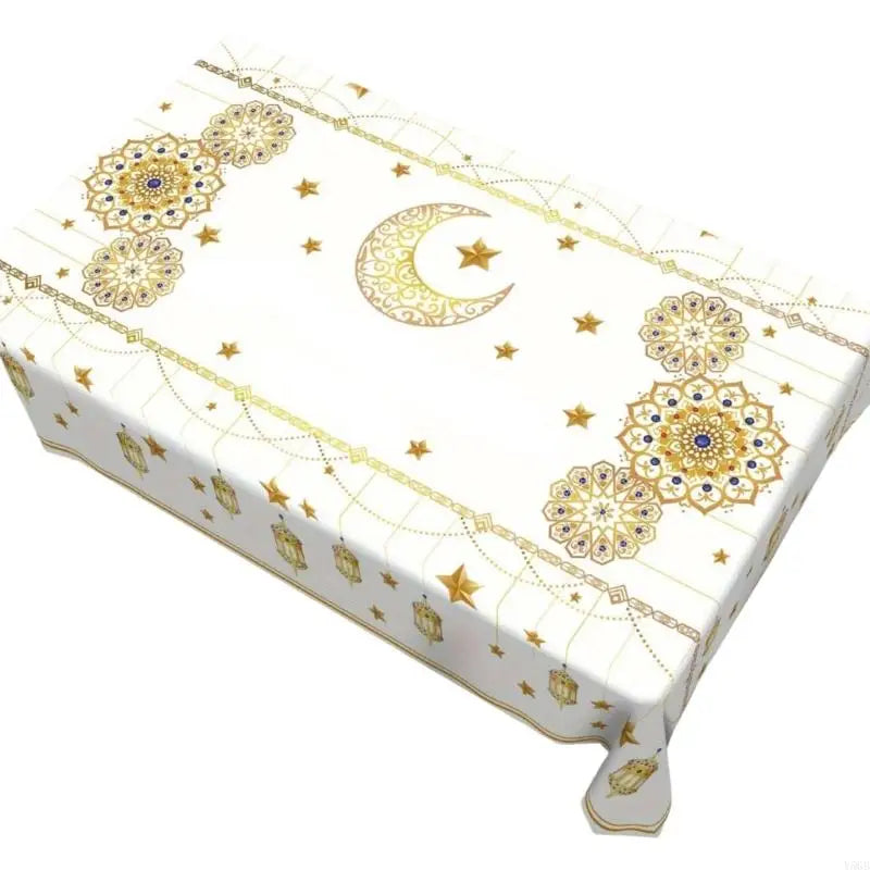 nappe polyester coton or blanc noire motifs islamiques classique adhésive noël grâce nouvel an
