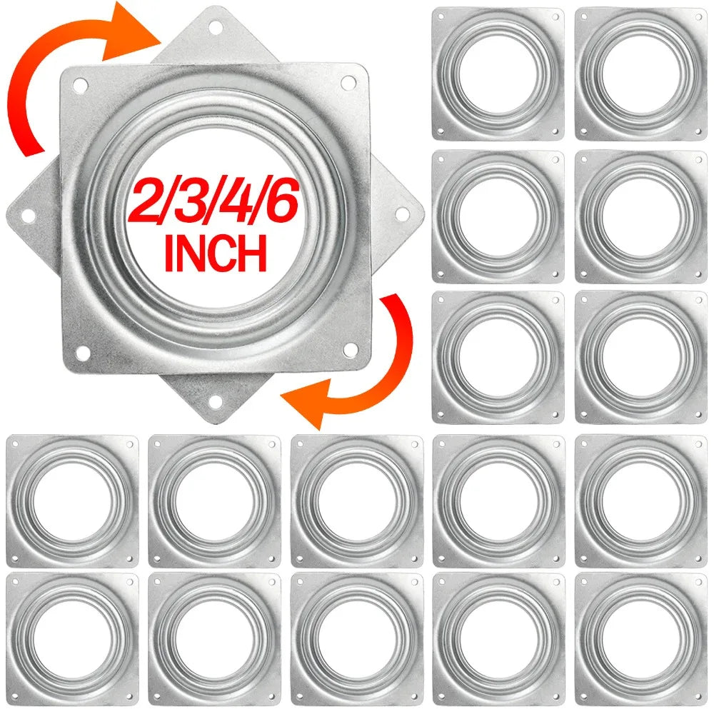 support plateau rotatif argenté 360 degrés rotation moderne pouces