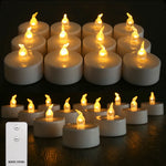 bougies led sans flamme scintillantes blanc modernes lumineuses pack 12 24 6pcs