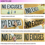 sticker mural vinyle adhésif texte hébreu noir or blanc moderne maison chambre salon