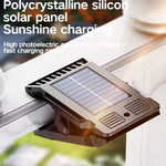 lampe solaire détecteur mouvement clip noir moderne éclairage extérieur jardin autoinstallation ip44