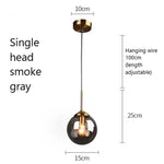 suspension lumineuse transparente moderne ampoule brillante câble noir minimaliste chambre salon étude