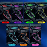 Ruban led flexible car interior ambiance lumière usb adhésive multiple couleurs moderne lumineuse