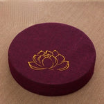 coussin sol violet gris marron bleu fleur lotus dorée moderne minimaliste imperméable anti décubitus