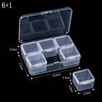 boîtes rangement transparentes modernes clips serrage set 30 compartiments organisation bijoux petits objets