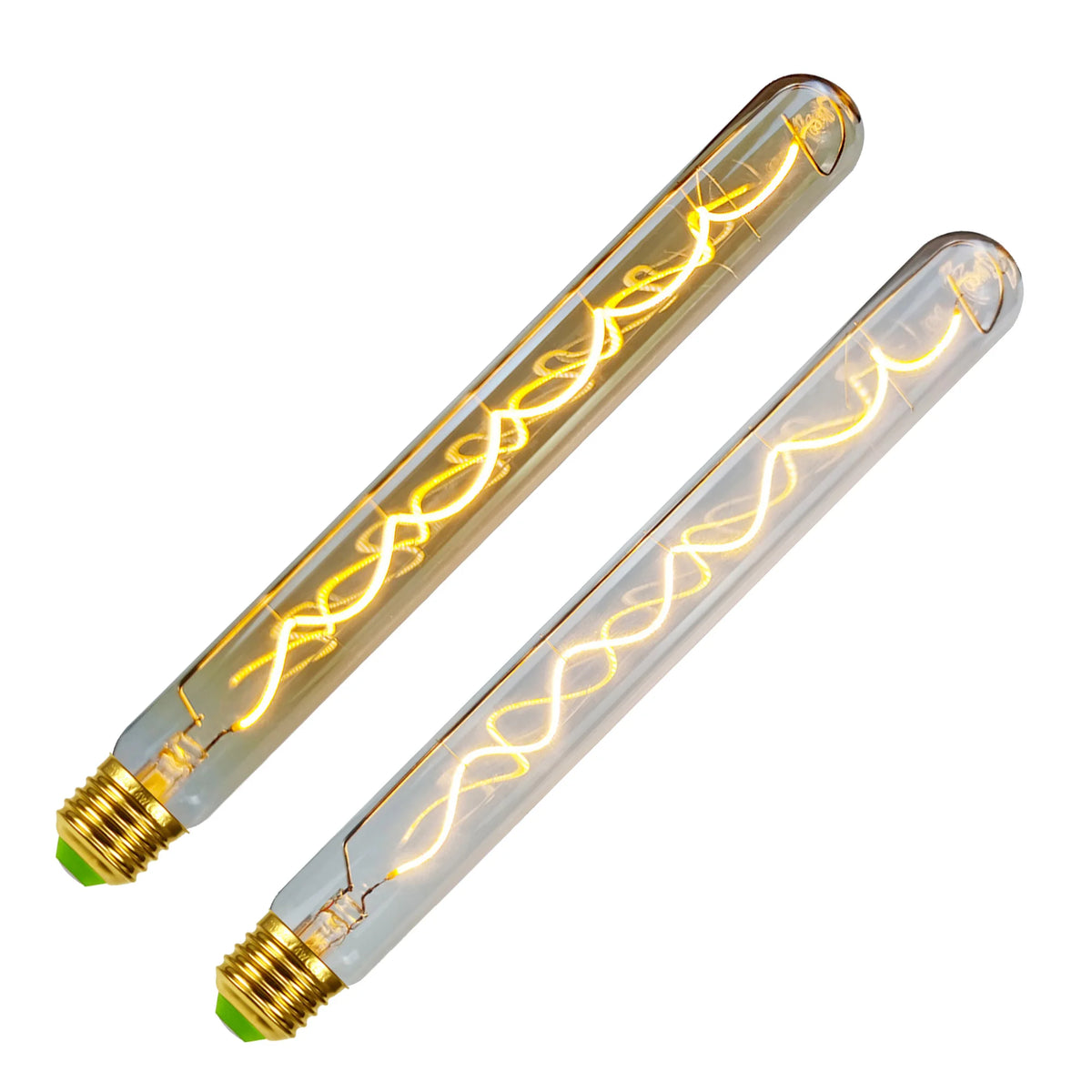 ampoule led transparente spirale dorée vintage 360 degres 300mm 15000h