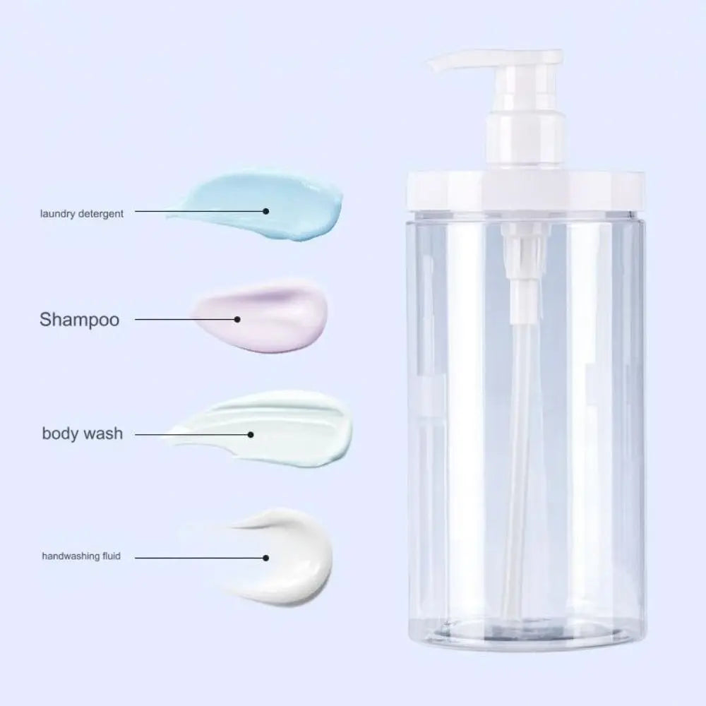 distributeur savon liquide 500 1000 ml pompe bouteille transparent moderne rechargeable