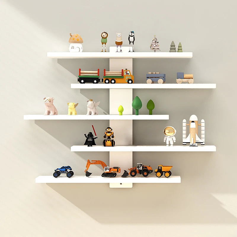 étagères murales modernes minimalistes blanc noir adhésif plante statuette vase boîte rangement(calendar) accessoires