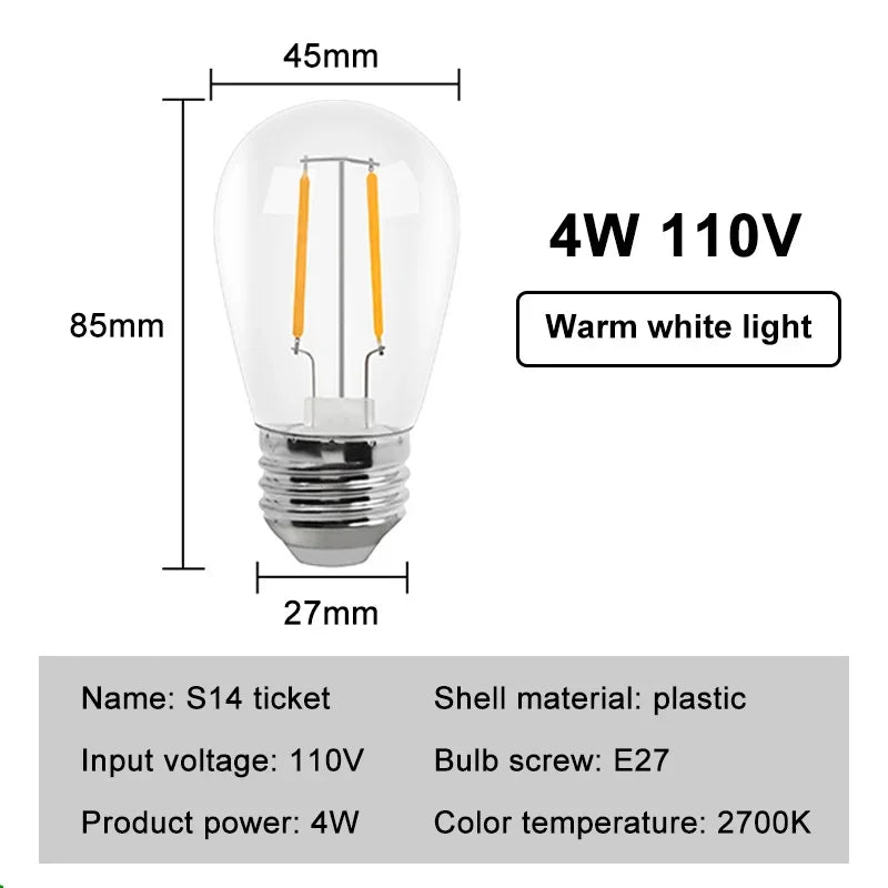 chaîne lumineuse noire led transparente moderne 10 20 lampes clips étanches camping mariage