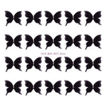 papillons décoratifs adhésifs blanc rose bleu marine rouge noir elegance enfants translucent veines strass