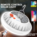 lampe solaire led rechargeable usb portable urgence camping randonnée blanc moderne