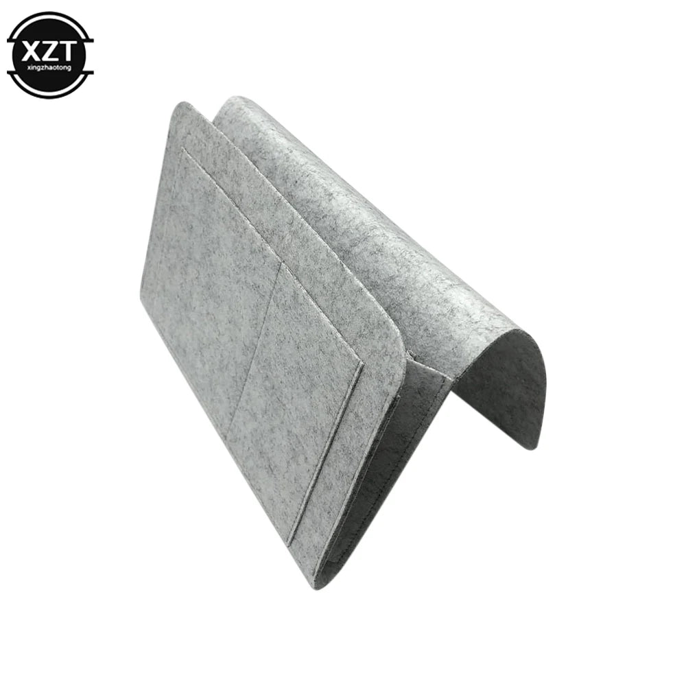 sac rangement mural gris compartiment adhésif minimaliste stockage réutilisable moderne neutre