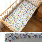 drap housse coton bébé 130x70cm dessins animés personnalisable moderne blanc beige bleuclair gris vert