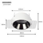 support spot encastré led blanc mat réglable lampe gu10 mr16 moderne