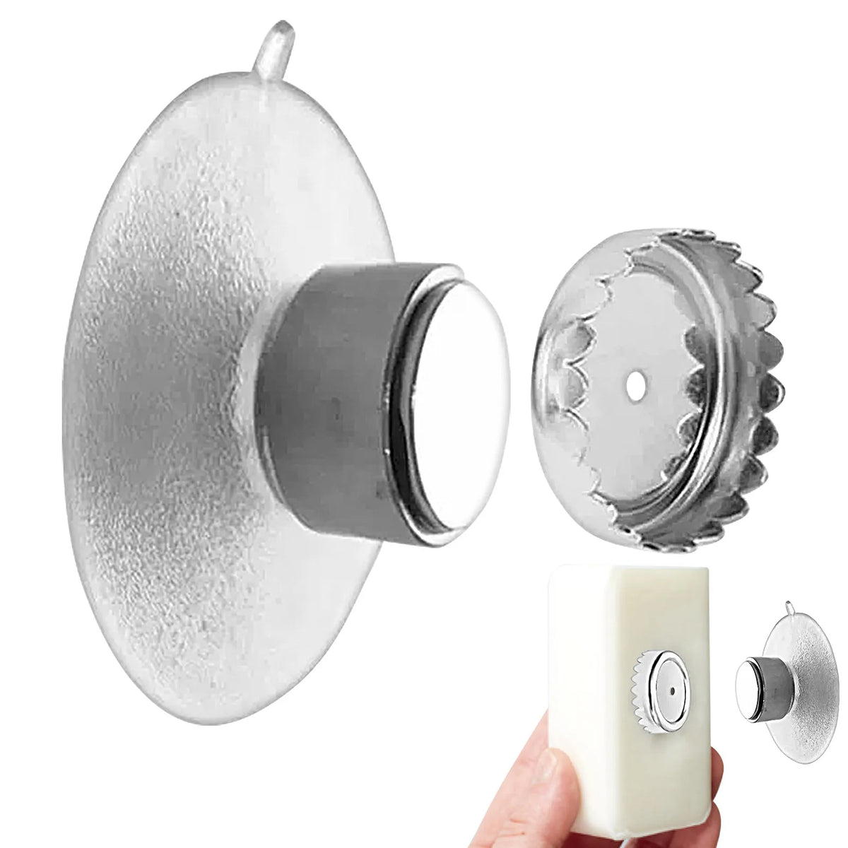 porte savon magnétique ventouse adhésive support mural moderne savon poreux disque métallique salle bain